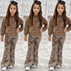 Fiyonk Leopar Pantolon Kombin