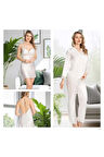 Kadın Sabahlık & Gecelik & Pijama & Şort & Askılı 6'lı Hediyelik Çeyizlik Set L1.JJ.0042.0A.12.012