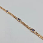 Rose Mor Taşlı Şık Tasarım Kadın Bileklik