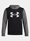 Under Armour Düz Erkek Çocuk Siyah Sweatshırt 6004994-001-UA Rival Flc Cblck Grph