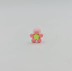 Renkli Pembe Çiçekli Tragus Piercing Küpe