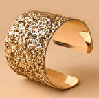 Gold Simli Gösterişli Ayarlanabilir Kelepçe Bileklik