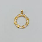 Gold Zirkon Taş Detaylı X Model Kolye Ucu