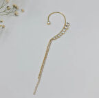 Zincir Sallantılı Büyüklü Küçüklü Su Yolu Sıkıştırmalı Kulak Aksesuarı