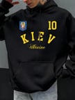 California Est 1989 Baskı Moda Kapüşonlu Üst Unisex Sonbahar Polar Giysiler Gevşek Cepli Tişö