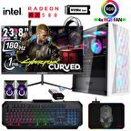 Xaser Xsr1209 i5 12400F 16GB Ram 512GB M.2 NVMe SSD 8GB RX580 256Bit 23.8" 180Hz Curved Oyuncu Bilgisayarı