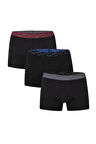 Erkek Pamuklu Siyah Renk 3'lü Boxer Set L1.PC.004.0A.12.11