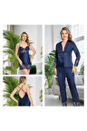 Saten 6'lı Pijama & Gecelik & Sabahlık & Şort & Büstiyer Hediyelik Çeyizlik Set L1.JJ.0042.0A.12.01