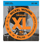 D'Addario EXL110 Nickel Wound, Regular Light Takım Tel Elektro Gitar Teli 010-046