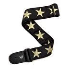 Planet Waves Woven Straps, Rock 20T05 Gold Star Gitar Askısı