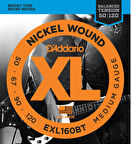 D'Addario EXL160BT Nickel Wound, Balanced Tension Medium, 50-120 Takım Tel Bas Gitar Teli 050-120
