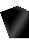 Aynalı Metalik Metalize Fon Kartonu Siyah 50x70cm 5 Adet (Tek Renk)