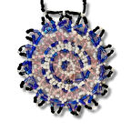 Uretti - Saadet 3870 El Yapımı Kum Boncuk Kadın  Kolye - Renkli