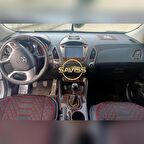 Hyundai  X35 uyumu Özel desen Koyu Meşe full set Konsol Maun Kaplama (Koyu Meşe)
