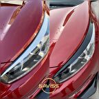 Kia Ceed 2013/2018 uyumu 1.Kalite 3M Bant Far Kaşı, Parlak Siyah (pianoblack)