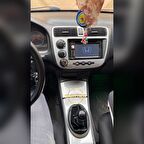 Hondo Civic VTEC 2 uyumlu Full Set Gümüş Gri Torpido Maun Konsol Kaplama (Gümüş Gri)