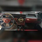 Fiat Tempra Tipo 54 Parça Maun Gül Desn Full Set Torpido Konsol Maun Kaplama (KLİMALI model uyumlu)