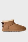 Ugg W Ultra Mini Bailey Bow Fiyonk Detaylı Süet Bot Kadın BOT 1185491 TABA