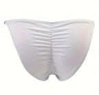 Erkek  Beyaz Büzgülü Slip İç Giyim