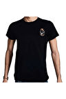 Elip Guitar T-shirt %100 Pamuklu Siyah Penye Basic Erkek Tişört