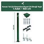 KONAK TEL 150 CM 1 ADET YEŞİL PANEL ÇİT DİREĞİ