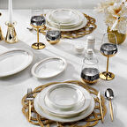 Schafer Silver Yemek Takımı 56 Parça-Altın 02