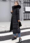 Toridas Günlük Kışlık Tam Boy Şişme Kadın Mont bt180siyah6