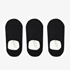 UNITED4 Unisex 3'lü Siyah Babet Çorap