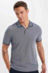 DeFacto Slim Fit Dar Kesim Polo Yaka Kısa Kollu Pamuklu Tişört D0033AXNSNV241