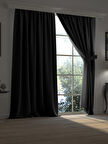 Super Blackout Serisi Gece Siyahı Rengi Işık Geçirmez Ekstraforlu Fon Perde