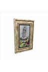 Meryem ve Çoban Çocuklar Our Lady of the Holy Rosary of Fátima Baskılı Taş Tablo 20x30