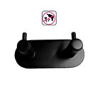 GLARE ÇUBUKLU KENDİNDEN YAPIŞKANLI ASKILIK OVAL İKİLİ MAT SİYAH