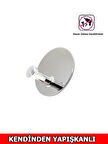 GLARE MANTAR KENDİNDEN YAPIŞKANLI ASKILIK TEKLİ YUVARLAK KROM 4 LÜ PAKET