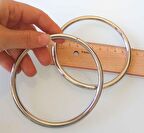 10 cm gümüş renk  metal çanta  sapı