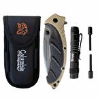 Columbia Tactical Set FST-3070B Kum Çakı+Fener