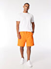 After Label Normal Turuncu Erkek Sweat Şort AMBURGOPC046-_BERMUDA UOMO