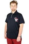 Mode XL Büyük Beden T-shirt Polo Team 21308 Lacivert