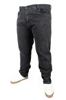 Mode XL Büyük Beden Erkek Pantolon Kot Black 21920 Füme