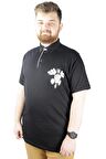Mode XL Erkek T shirt Polo Skull 22304 Siyah