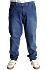 Mode XL Erkek Kot Pantolon Klasik 5Cep Deep Royal Blue 22932 Koyu Mavi