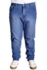 Mode XL Büyük Beden Erkek Kot Pantolon Klasik Pure Star 23907 Açık Mavi