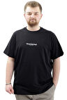 Mode XL Büyük Beden Baskılı Erkek T-Shirt Bisiklet Yaka VAN GOGH U24040 Siyah