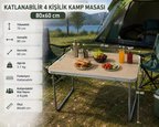 KATLANIR KAMP MASASI ALÜMİNYUM 80*60 CM YÜKSEKLİK 70 CM