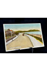 İngiltere MARINE DRIVE, RHOS ON SEA Post Card W1227 Carbo Colour Valentin & Son London NADİR