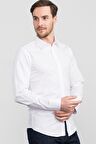 Tudors Modern Slim Fit Dar Kesim Armürlü Erkek Gömlek
