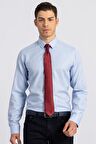 Tudors Modern Slim Fit Dar Kesim Armürlü Erkek Gömlek