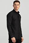 Tudors Slim Fit Dar Kesim Düz Erkek Gömlek