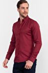 Tudors Slim Fit Dar Kesim Oxford Spor Erkek Gömlek