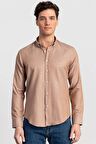 Tudors Slim Fit Dar Kesim Oxford Spor Erkek Gömlek