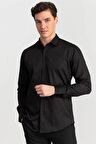 Tudors Slim Fit Dar Kesim Pamuk Saten, Erkek Gömlek